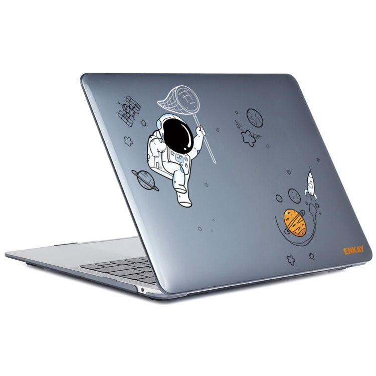 For MacBook Air 13.6 A2681 ENKAY Hat-Prince 3 in 1 Spaceman Pattern Laotop Protective Crystal Case with TPU Keyboard Film / Anti-dust Plugs, Version:US(Spaceman No.2) - MacBook Air Cases by ENKAY | Online Shopping UK | buy2fix