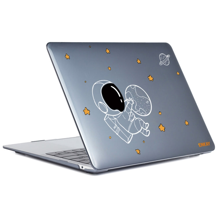 For MacBook Air 13.6 2022/2024 A2681 (M2) / A3113 (M3) ENKAY Hat-Prince 3 in 1 Spaceman Pattern Laotop Protective Crystal Case with TPU Keyboard Film / Anti-dust Plugs, Version:US(Spaceman No.5) - MacBook Air Cases by ENKAY | Online Shopping UK | buy2fix