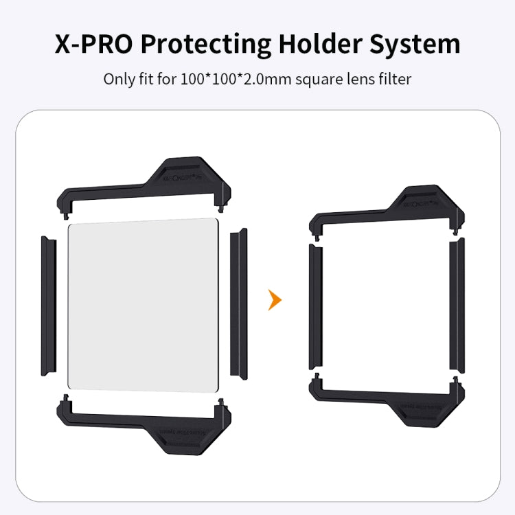 K&F CONCEPT KF31.038 2 in 1 Nano-X Pro Series 100 x 100mm Lens Protection Bracket - Camera Accessories by K&F | Online Shopping UK | buy2fix