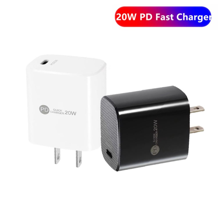 PD11 Mini Single Port PD3.0 USB-C / Type-C 20W Fast Charger for iPhone / iPad Series, US Plug(White) - USB Charger by buy2fix | Online Shopping UK | buy2fix