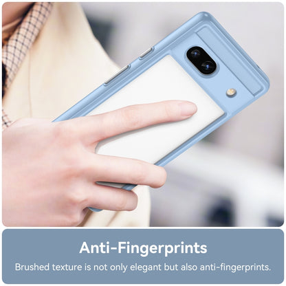 For Google Pixel 7a Colorful Series Acrylic + TPU Phone Case(Blue) - Google Cases by buy2fix | Online Shopping UK | buy2fix