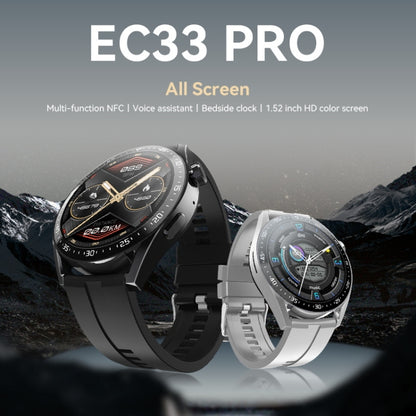 EC33 Pro 1.48 inch Color Screen Smart Watch,Support Heart Rate Monitoring / Blood Pressure Monitoring(Silver) - Smart Wear by buy2fix | Online Shopping UK | buy2fix