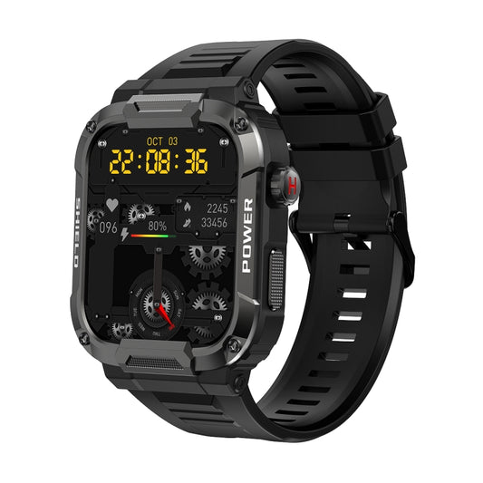 MK66 1.85 inch Color Screen Smart Watch,Support Heart Rate Monitoring / Blood Pressure Monitoring(Black) - Smart Wear by buy2fix | Online Shopping UK | buy2fix