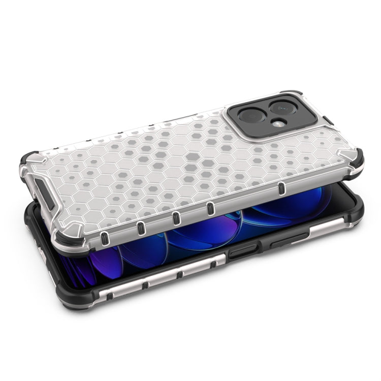 For Xiaomi Redmi Note 12 4G Shockproof Honeycomb Phone Case(Blue) - Xiaomi Cases by buy2fix | Online Shopping UK | buy2fix