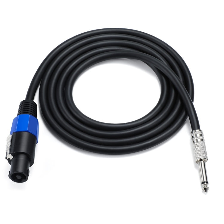 JUNSUNMAY Speakon Male to 6.35mm Male Audio Speaker Adapter Cable with Snap Lock, Length:6FT - Microphone Audio Cable & Connector by JUNSUNMAY | Online Shopping UK | buy2fix