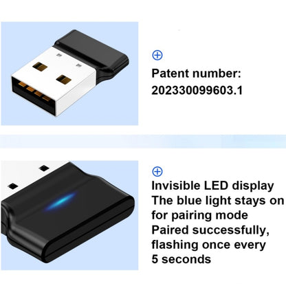 OY313 USB Bluetooth 5.3 Adapter Wireless Transmitter Receiver For PC Windows 11 10 8 7 - Bluetooth Dongle by buy2fix | Online Shopping UK | buy2fix