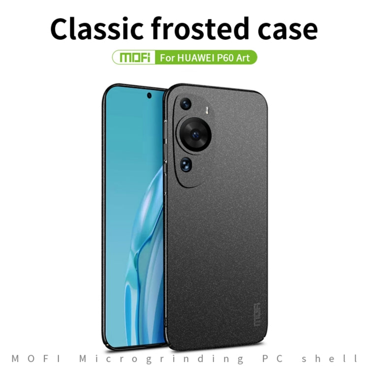 For Huawei P60 Art MOFI Fandun Series Frosted PC Ultra-thin All-inclusive Phone Case(Black) - Huawei Cases by MOFI | Online Shopping UK | buy2fix