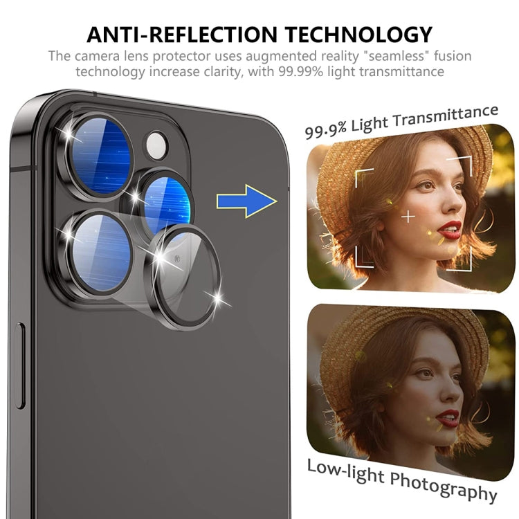 For iPhone 15 Pro / 15 Pro Max ENKAY AR Anti-reflection Camera Lens Glass Full Film(Colorful) - iPhone 15 Pro Max Tempered Glass by ENKAY | Online Shopping UK | buy2fix