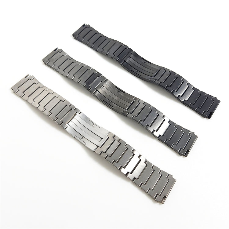 For Huawei Watch GT 42mm / 46mm One Bead Titanium Alloy Watch Band(Gray) - Watch Bands by buy2fix | Online Shopping UK | buy2fix