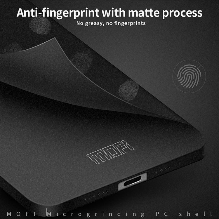 For iPhone 15 Pro Max MOFI Fandun Series Frosted PC Ultra-thin All-inclusive Phone Case(Black) - iPhone 15 Pro Max Cases by MOFI | Online Shopping UK | buy2fix