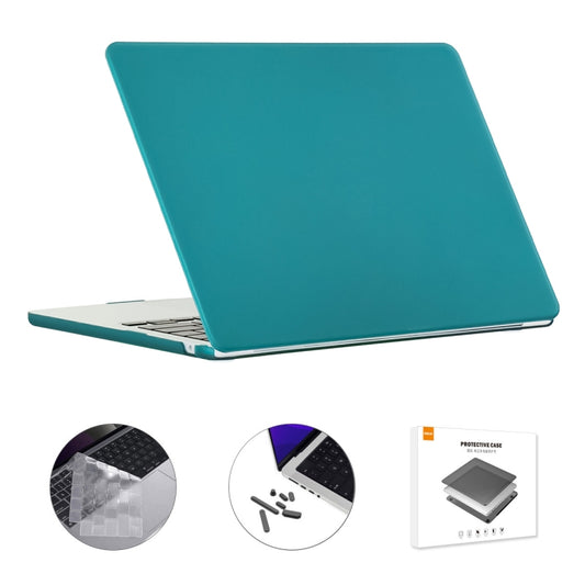 For MacBook Air 15.3 A2941 ENKAY US Version 3 in 1 Matte Protective Case with TPU Keyboard Film & Anti-dust Plugs(Dark Cyan) - MacBook Air Cases by ENKAY | Online Shopping UK | buy2fix