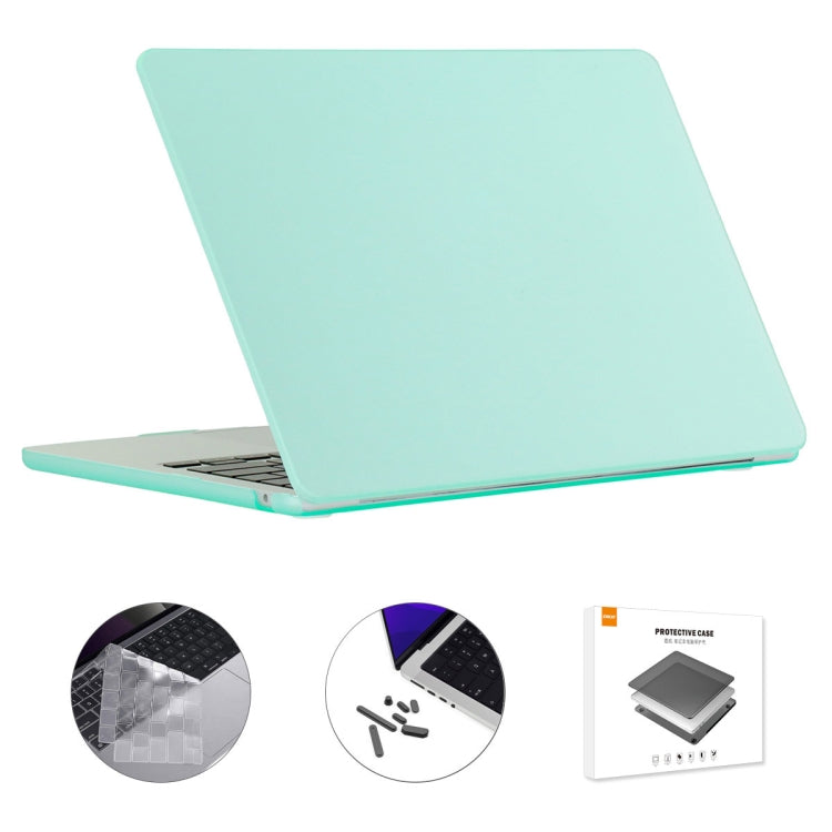 For MacBook Air 15.3 A2941 ENKAY EU Version 3 in 1 Matte Protective Case with TPU Keyboard Film & Anti-dust Plugs(Light Green) - MacBook Air Cases by ENKAY | Online Shopping UK | buy2fix