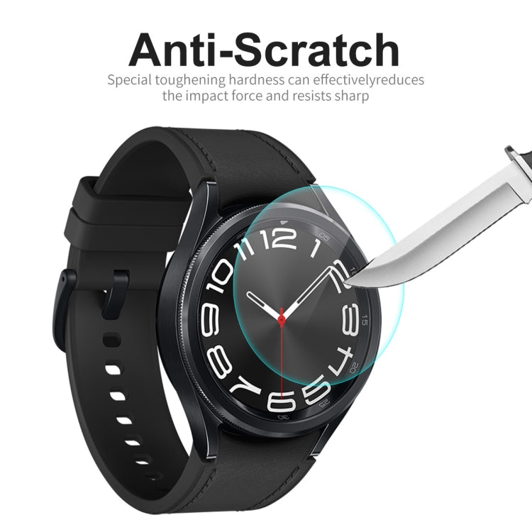 For Samsung Galaxy Watch6 Classic 43mm 5pcs ENKAY 0.2mm 9H Tempered Glass Screen Protector Watch Film - Screen Protector by ENKAY | Online Shopping UK | buy2fix