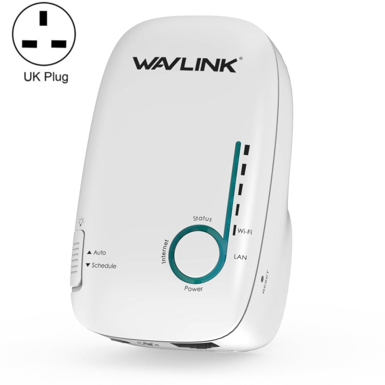 WAVLINK WN576K1 AC1200 Household WiFi Router Network Extender Dual Band Wireless Repeater, Plug:UK Plug (White) - Wireless Routers by WAVLINK | Online Shopping UK | buy2fix