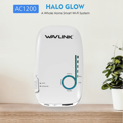 WAVLINK WN576K1 AC1200 Household WiFi Router Network Extender Dual Band Wireless Repeater, Plug:UK Plug (White) - Wireless Routers by WAVLINK | Online Shopping UK | buy2fix