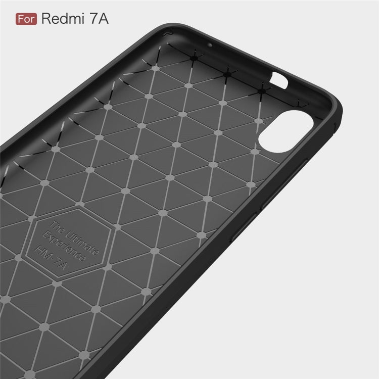 Brushed Texture Carbon Fiber TPU Case for Xiamo Redmi 7A(Navy Blue) - Xiaomi Cases by buy2fix | Online Shopping UK | buy2fix