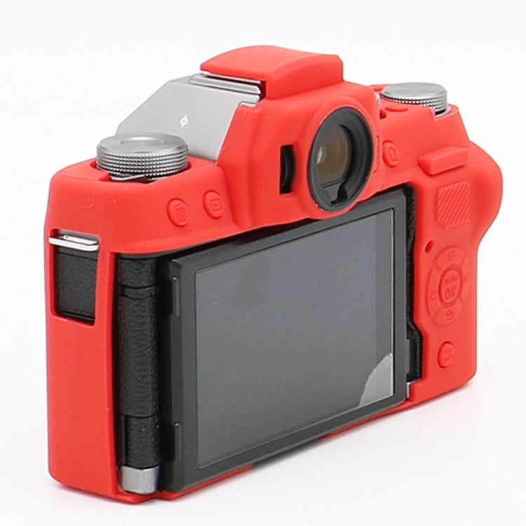 Richwell Soft Silicone TPU Skin Body Rubber Camera Case Bag Full Cover for Fujifilm Fuji X-T100 Digital Camera(Red) - Protective Case by Richwell | Online Shopping UK | buy2fix