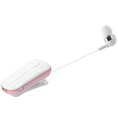 K36 Stereo Wireless Bluetooth Headset Calls Remind Vibration Wear Clip Driver Auriculares Earphone(Pink) - Bluetooth Earphone by buy2fix | Online Shopping UK | buy2fix