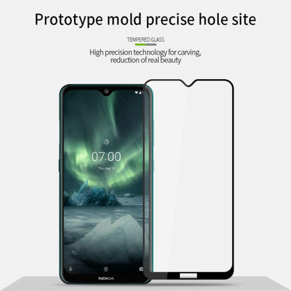 For Nokia 7.2 PINWUYO 9H 2.5D Full Screen Tempered Glass Film(Black) - Nokia Tempered Glass by PINWUYO | Online Shopping UK | buy2fix