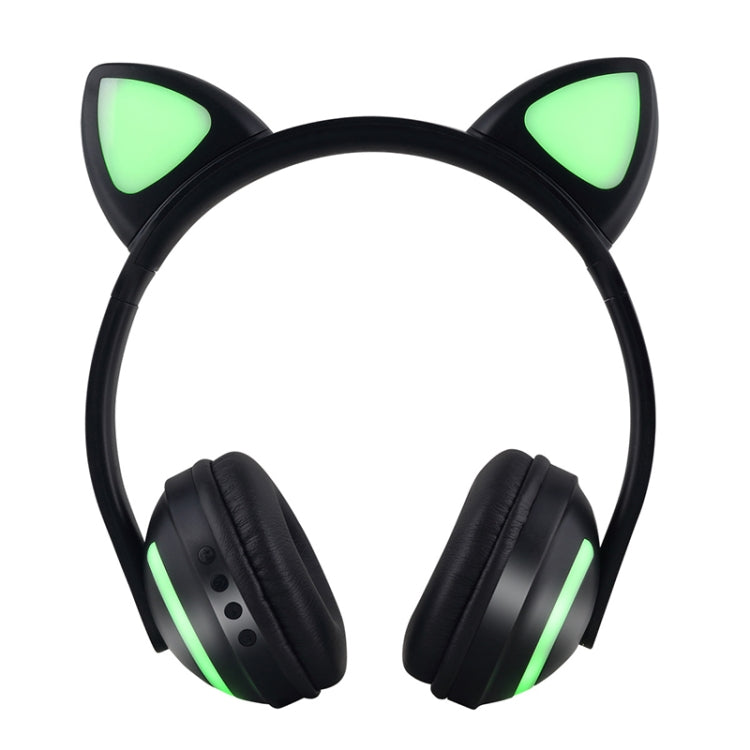 ZW19 LED 7 Colors light Bluetooth Stereo Wireless Headphones Cat Ear Flashing Glowing  Gaming Headset Earphone(Cat Ear) - Headset & Headphone by buy2fix | Online Shopping UK | buy2fix