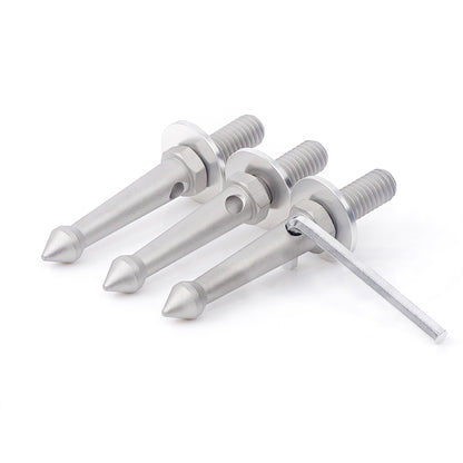 3PCS Professional Tripod Stainless Steel Foot Spikes - Other Accessories by FITTEST | Online Shopping UK | buy2fix