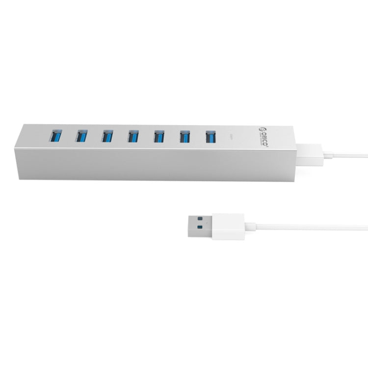 ORICO ASH7-U3 Aluminum Alloy 7 Ports USB 3.0 HUB - USB 3.0 HUB by ORICO | Online Shopping UK | buy2fix