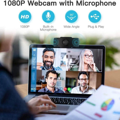 HD 1080P Megapixels USB Webcam Camera CMOS Sensor with MIC for Computer PC Laptops - HD Camera by buy2fix | Online Shopping UK | buy2fix