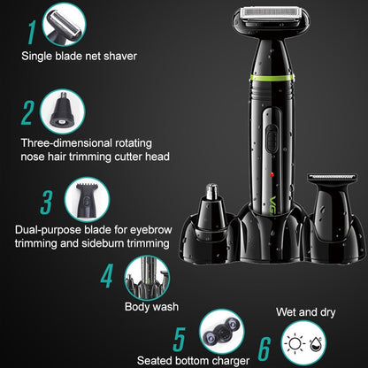 VGR V-016 5W 3 in 1 Men Grooming Suit, Plug Type: EU Plug - Hair Trimmer by VGR | Online Shopping UK | buy2fix