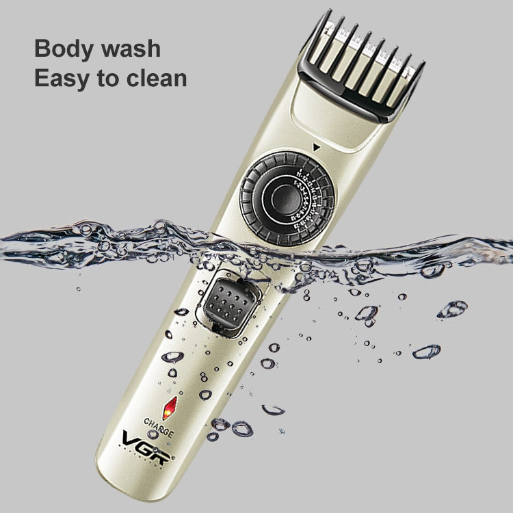 VGR V-031 5W USB Multi-size Controllable Self Trimming Hair Clipper - Hair Trimmer by VGR | Online Shopping UK | buy2fix