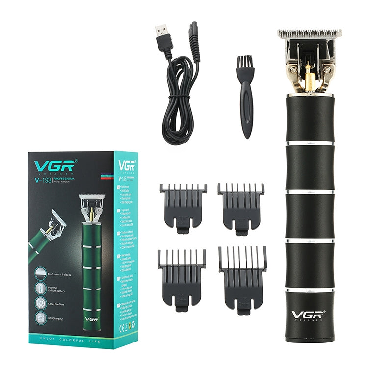 VGR V-193 5W USB Metal Bamboo Shape Hair Clipper (Green) - Hair Trimmer by VGR | Online Shopping UK | buy2fix