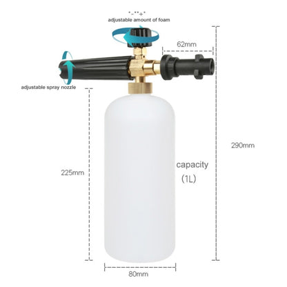 High Pressure Car Wash Foam Gun Soap Foamer Generator Water Sprayer Gun Snow Foam Lance Auto Car Washer For Karcher K2-K7 - Car Washer & Accessories by buy2fix | Online Shopping UK | buy2fix