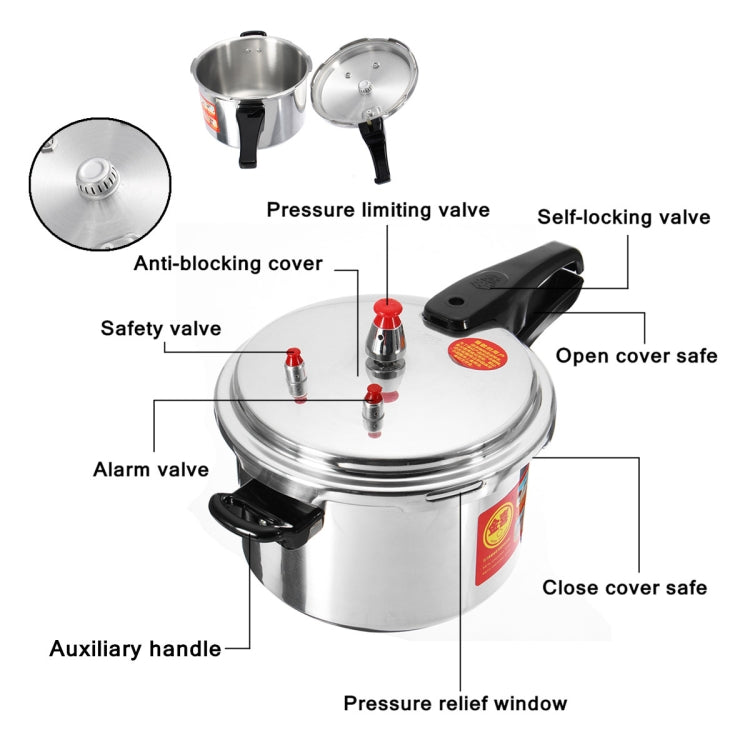 Household Aluminum Pressure Cooker Electric Pressure Cooker Suitable for Gas Stove, Type:22cm Single Use Bottom - Home & Garden by buy2fix | Online Shopping UK | buy2fix