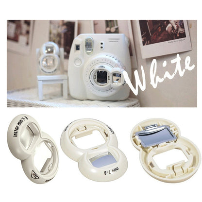 2PCS Selfie Mirror for Polaroid Mini7s / Mini8(White) - Camera Accessories by buy2fix | Online Shopping UK | buy2fix