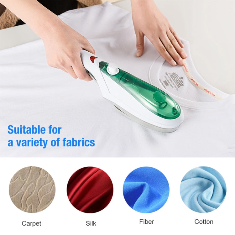 Handheld Garment Steamer Brush Portable Clothes Steam Iron, UK Plug 220V(Green) - Home & Garden by buy2fix | Online Shopping UK | buy2fix