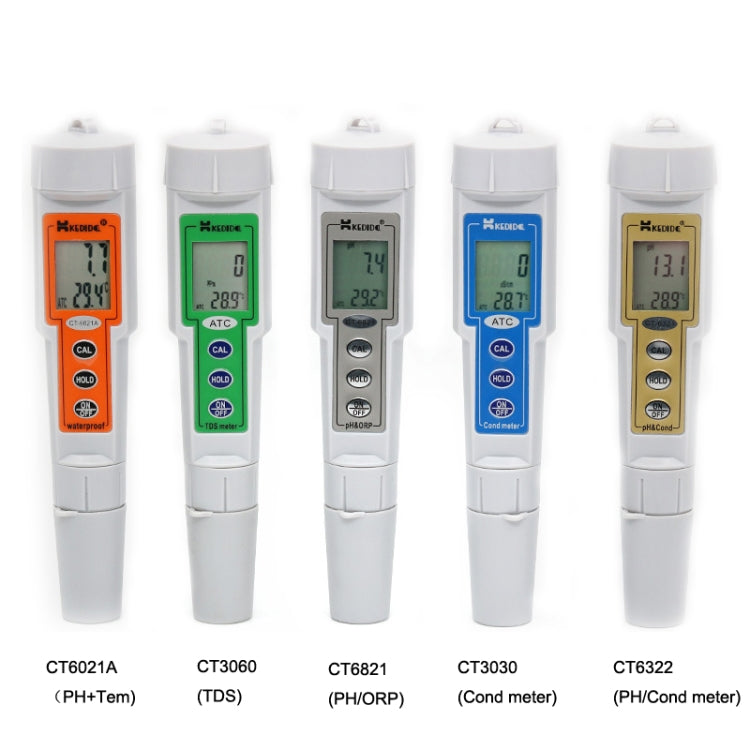 Kedida CT6322 PH Conductivity Temp Meter Portable LCD Digital Water Testing Measurement Pen - Consumer Electronics by buy2fix | Online Shopping UK | buy2fix