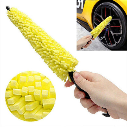 Universal Auto Car Accessories Car Rims Care Tire Wheel Washing Brush Plastic Handle Vehicle Wheel Cleaning Brush Washing Sponge - Car washing supplies by buy2fix | Online Shopping UK | buy2fix