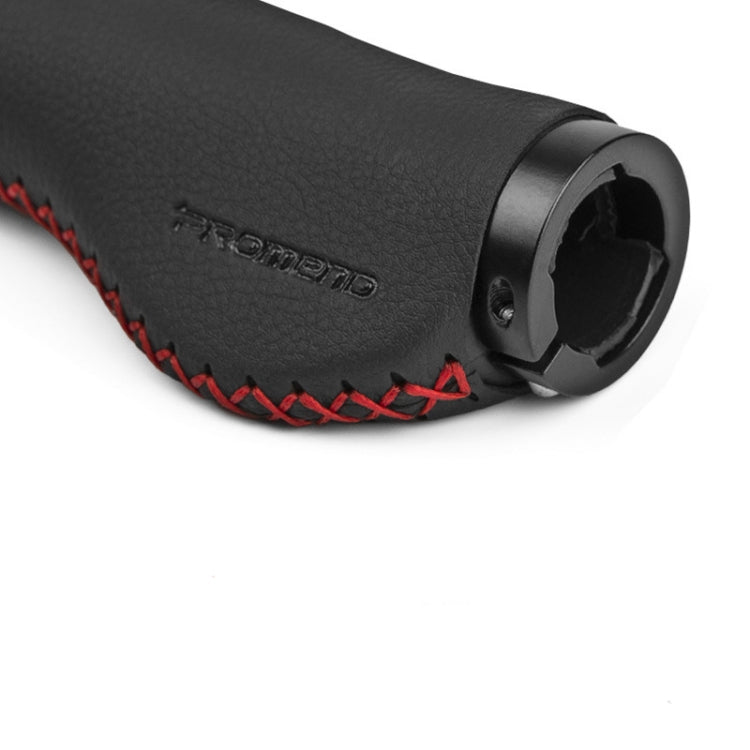 PROMEND Mountain Bicycle Sponge Leather Anti-Skid Grip Ergonomic Handle(Black red line) - Bicycle Grips by PROMEND | Online Shopping UK | buy2fix