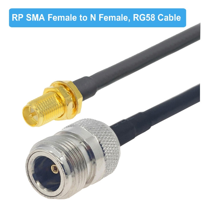 RP-SMA Female to N Female RG58 Coaxial Adapter Cable, Cable Length:3m - Connectors by buy2fix | Online Shopping UK | buy2fix