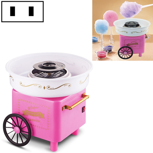 Retro Trolley Mini Cotton Candy Machine, Specification:National Standard 220 V(Pink) - Home & Garden by buy2fix | Online Shopping UK | buy2fix