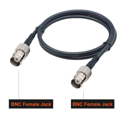 BNC Female To BNC Female RG58 Coaxial Adapter Cable, Cable Length:0.5m - Connectors by buy2fix | Online Shopping UK | buy2fix