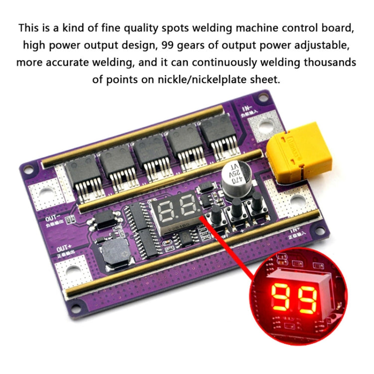 Compatible Version 12V Digital Display DIY Battery Spot Welding Machine Pen Control, Style:10 Square Pen - Home & Garden by buy2fix | Online Shopping UK | buy2fix