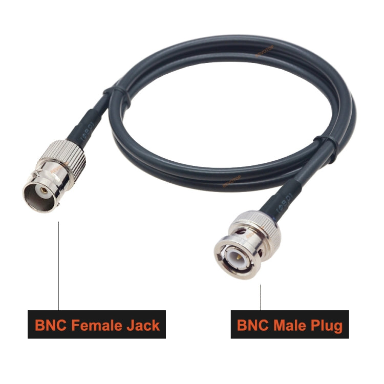 BNC Female To BNC Male RG58 Coaxial Adapter Cable, Cable Length:1m - Connectors by buy2fix | Online Shopping UK | buy2fix