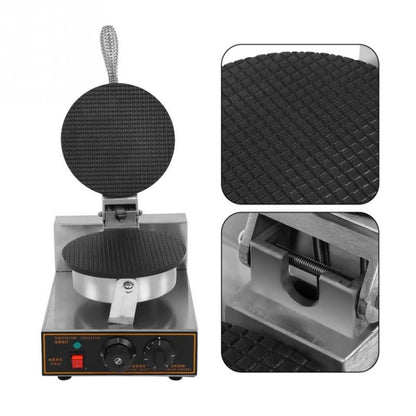 Electric Waffle Maker Egg Roll Maker DIY Ice Cream Cone Machine Crispy Omelet Machine, Plug Type:UK Plug - Home & Garden by buy2fix | Online Shopping UK | buy2fix