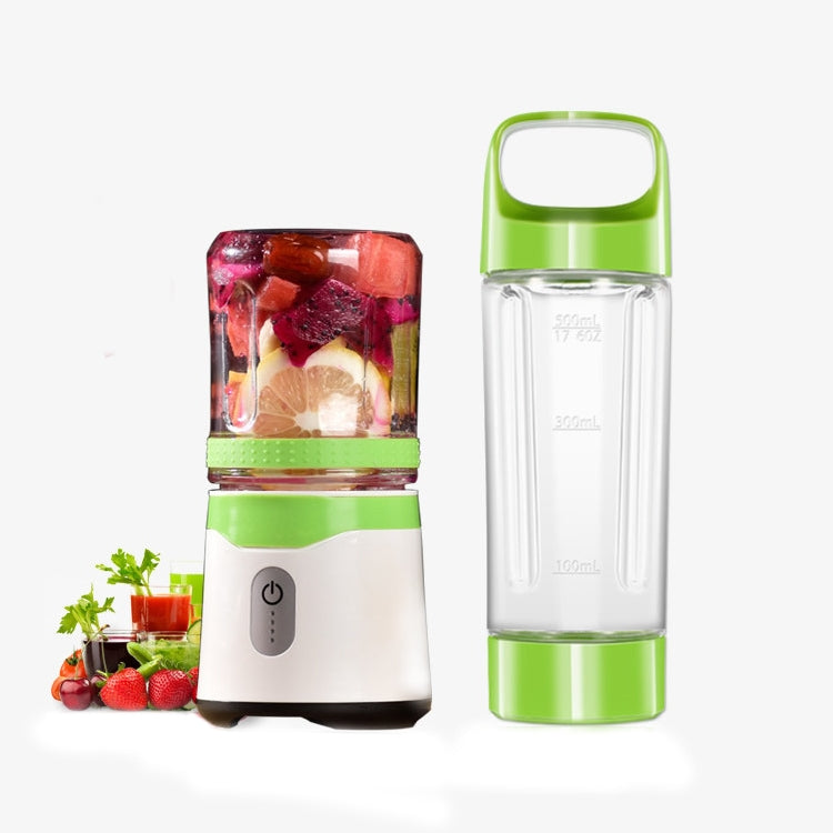 Six-leaf Electric USB Charging Portable Mini Fruit Juicer Juice Cup(Green) - Home & Garden by buy2fix | Online Shopping UK | buy2fix