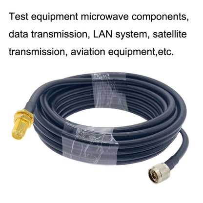 RP-SMA Female To N Male RG58 Coaxial Adapter Cable, Cable Length:0.5m - Connectors by buy2fix | Online Shopping UK | buy2fix