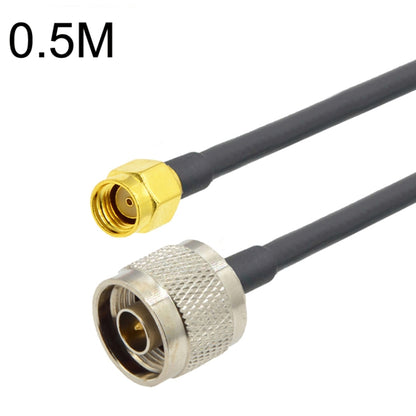 RP-SMA Male to N Male RG58 Coaxial Adapter Cable, Cable Length:0.5m - Connectors by buy2fix | Online Shopping UK | buy2fix