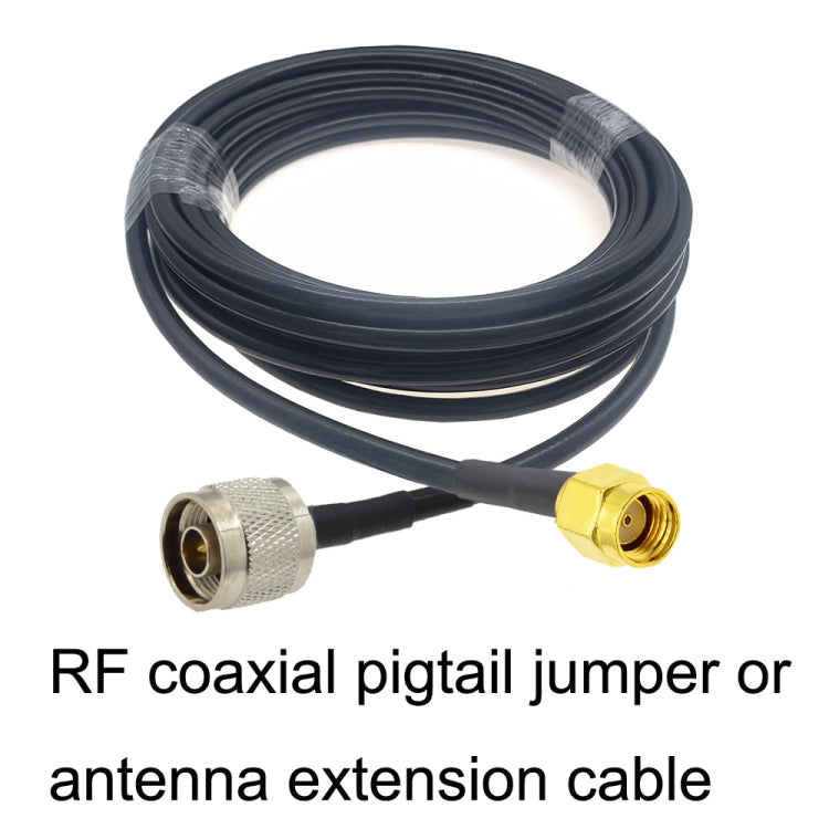 RP-SMA Male to N Male RG58 Coaxial Adapter Cable, Cable Length:3m - Connectors by buy2fix | Online Shopping UK | buy2fix