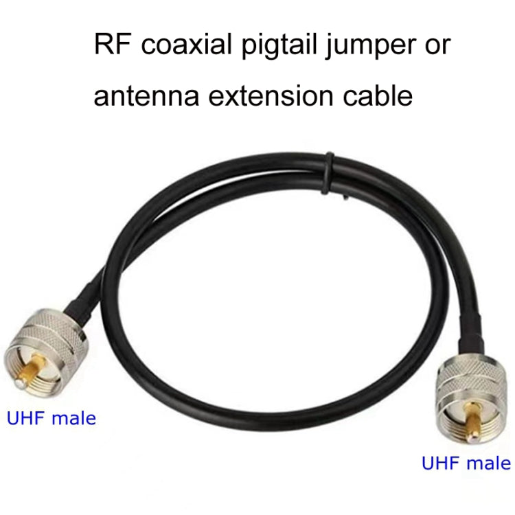 UHF Male To UHF Male RG58 Coaxial Adapter Cable, Cable Length:1m - Connectors by buy2fix | Online Shopping UK | buy2fix