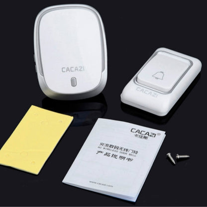 CACAZI K01 Pager Wireless Smart Music Waterproof Doorbell, Random Color Delivery, US / EU / UK Plug - Security by buy2fix | Online Shopping UK | buy2fix