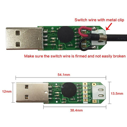 USB Switch Cable Keyboard Mouse Custom Shortcut Keys, Style:3 Switches - Other by buy2fix | Online Shopping UK | buy2fix